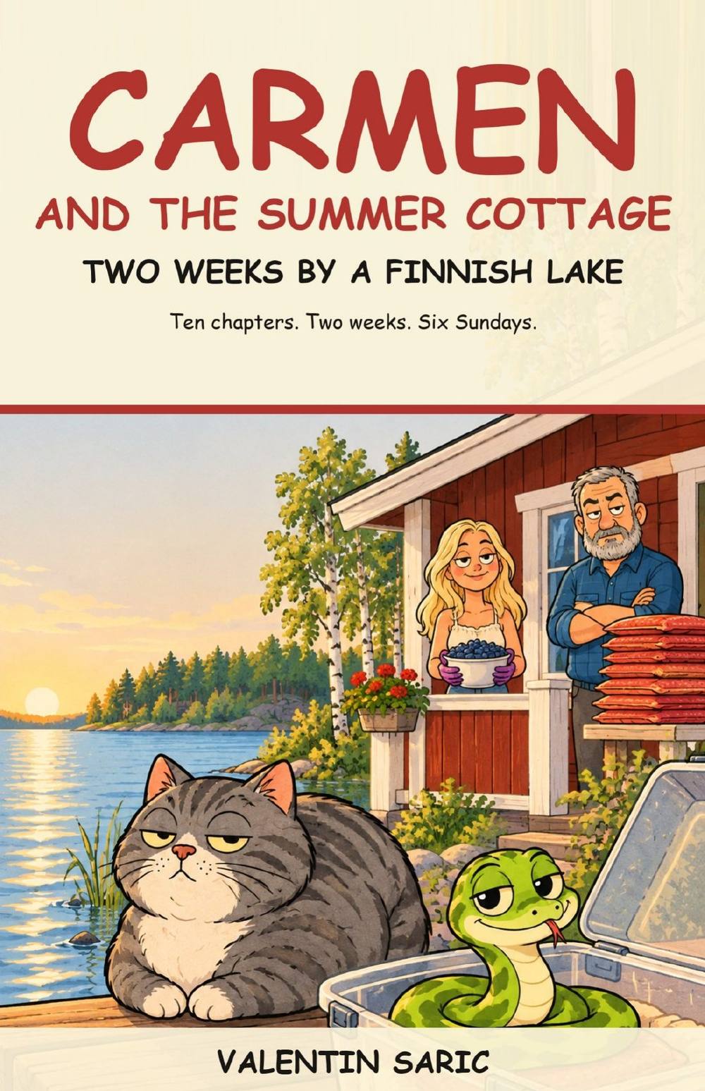 Carmen and the Summer Cottage: Two Weeks by a Finnish Lake, graphic novel cover