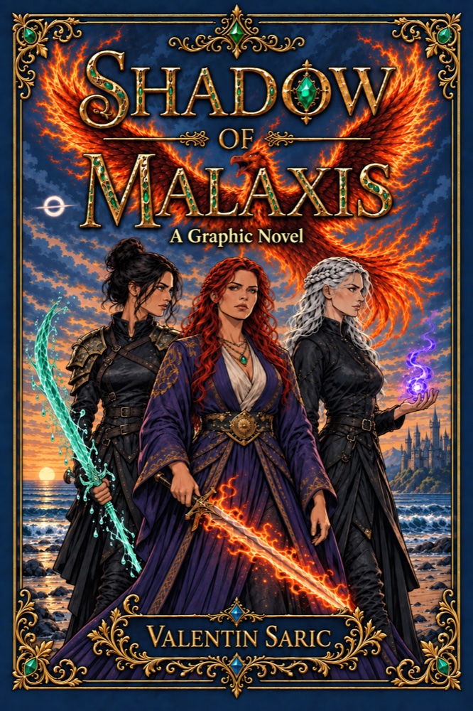 Shadow of Malaxis, graphic novel cover