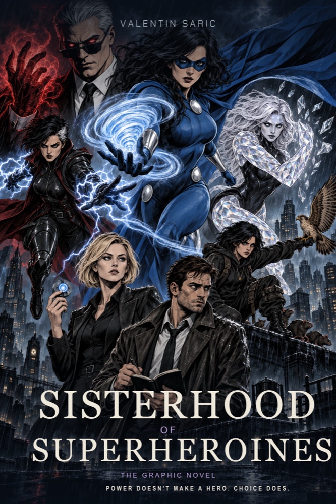 Sisterhood of Superheroines, graphic novel cover