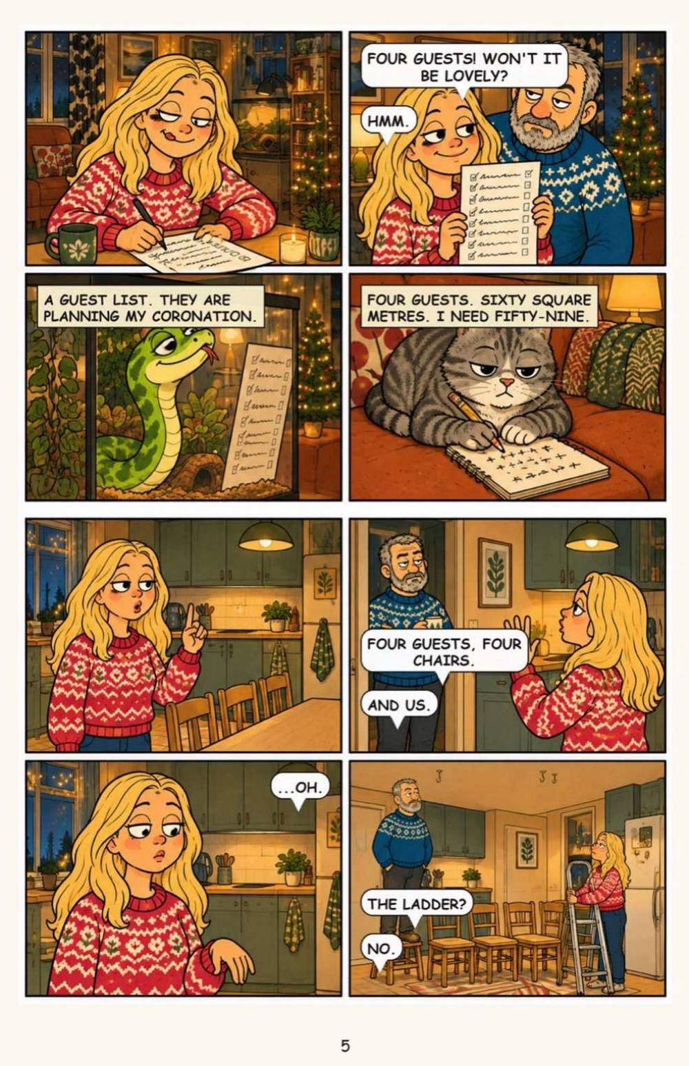 Carmen Meets the Family: Christmas, Guests, and One Cousin Who Screams, page 5