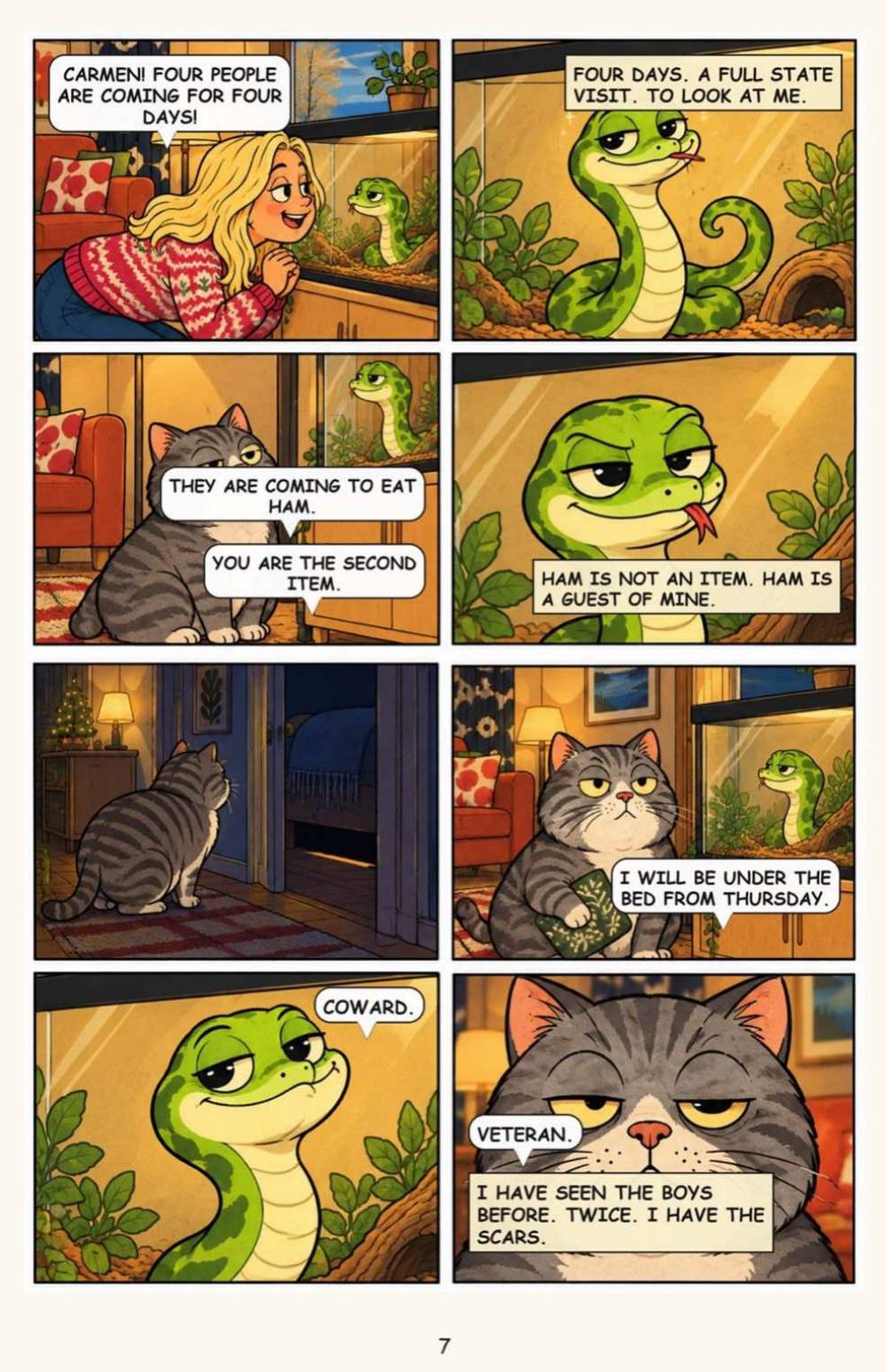 Carmen Meets the Family: Christmas, Guests, and One Cousin Who Screams, page 7