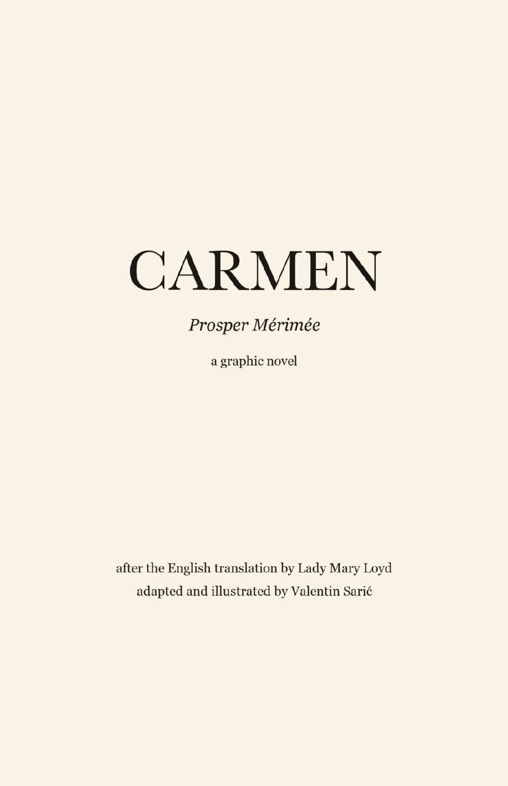 Carmen – Prosper Mérimée | A Graphic Novel, page 2