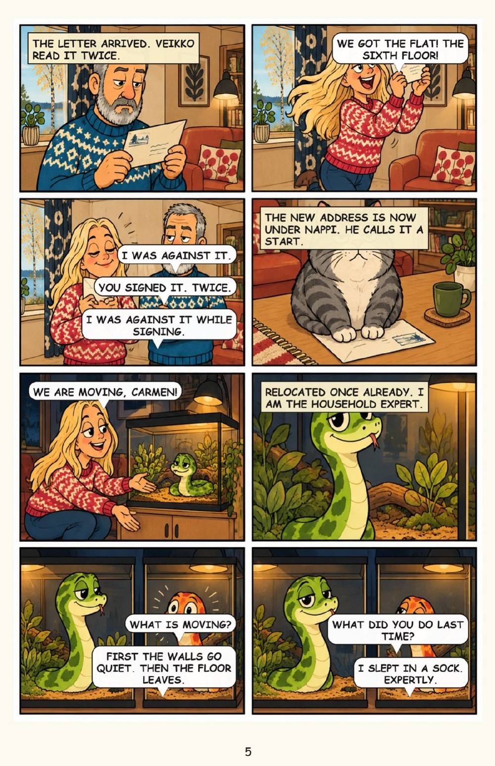 Carmen Moves House: Boxes, Neighbours, and a Lift That Stops, page 5