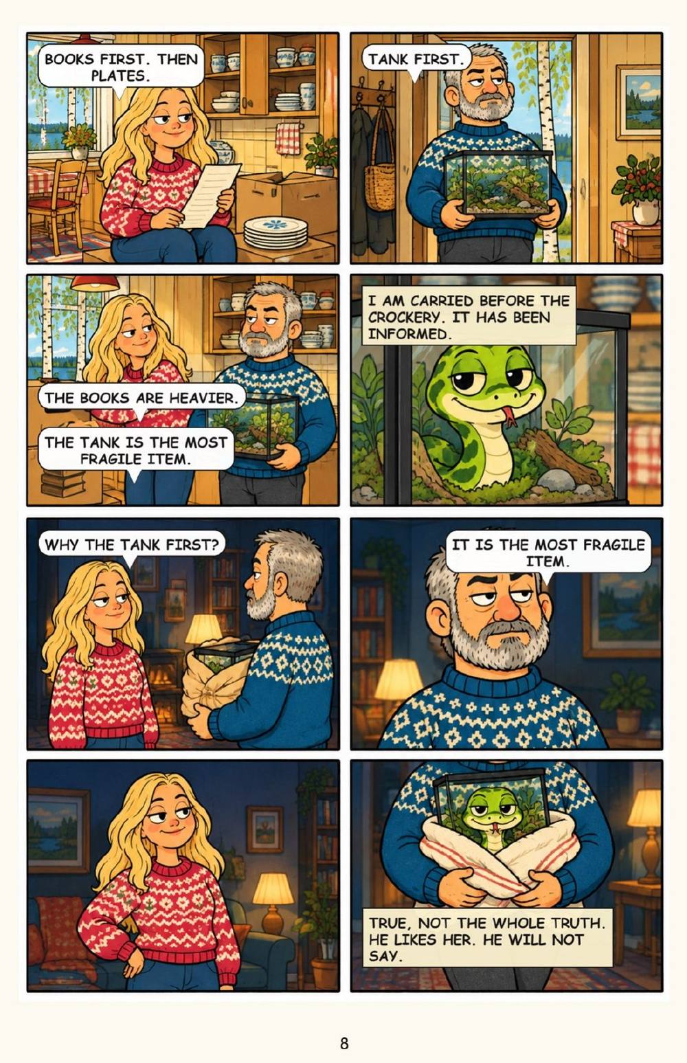 Carmen Moves House: Boxes, Neighbours, and a Lift That Stops, page 8