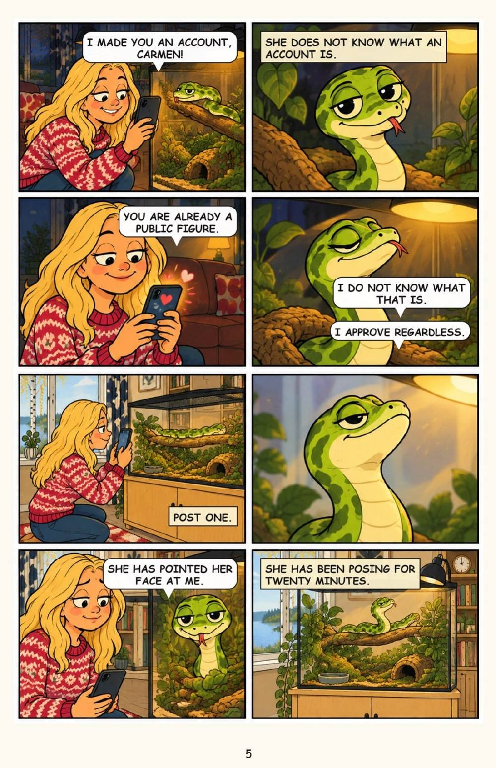 Carmen Online: Nine Thousand Followers and No Opinion About It, page 5
