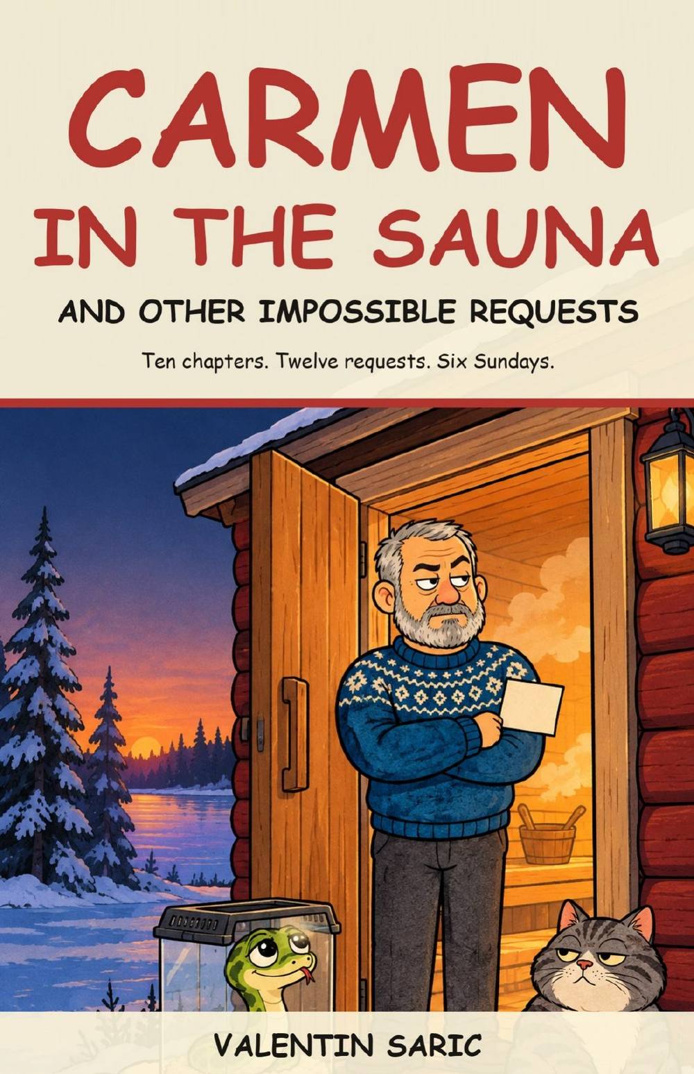 Carmen in the Sauna: And Other Impossible Requests, page 1