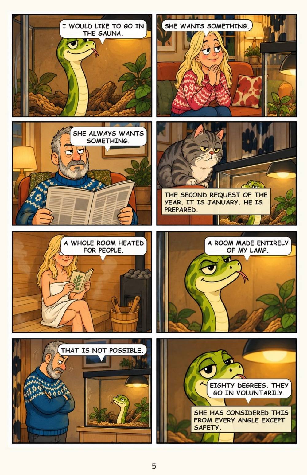Carmen in the Sauna: And Other Impossible Requests, page 5