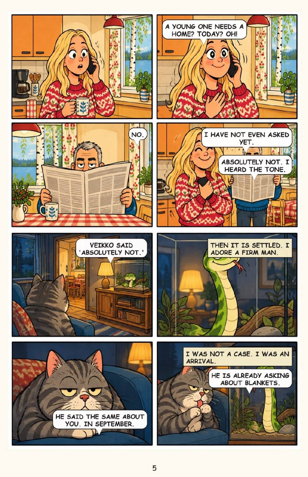 Carmen and the Second Snake: There Is Not Enough Sun for Two, page 5
