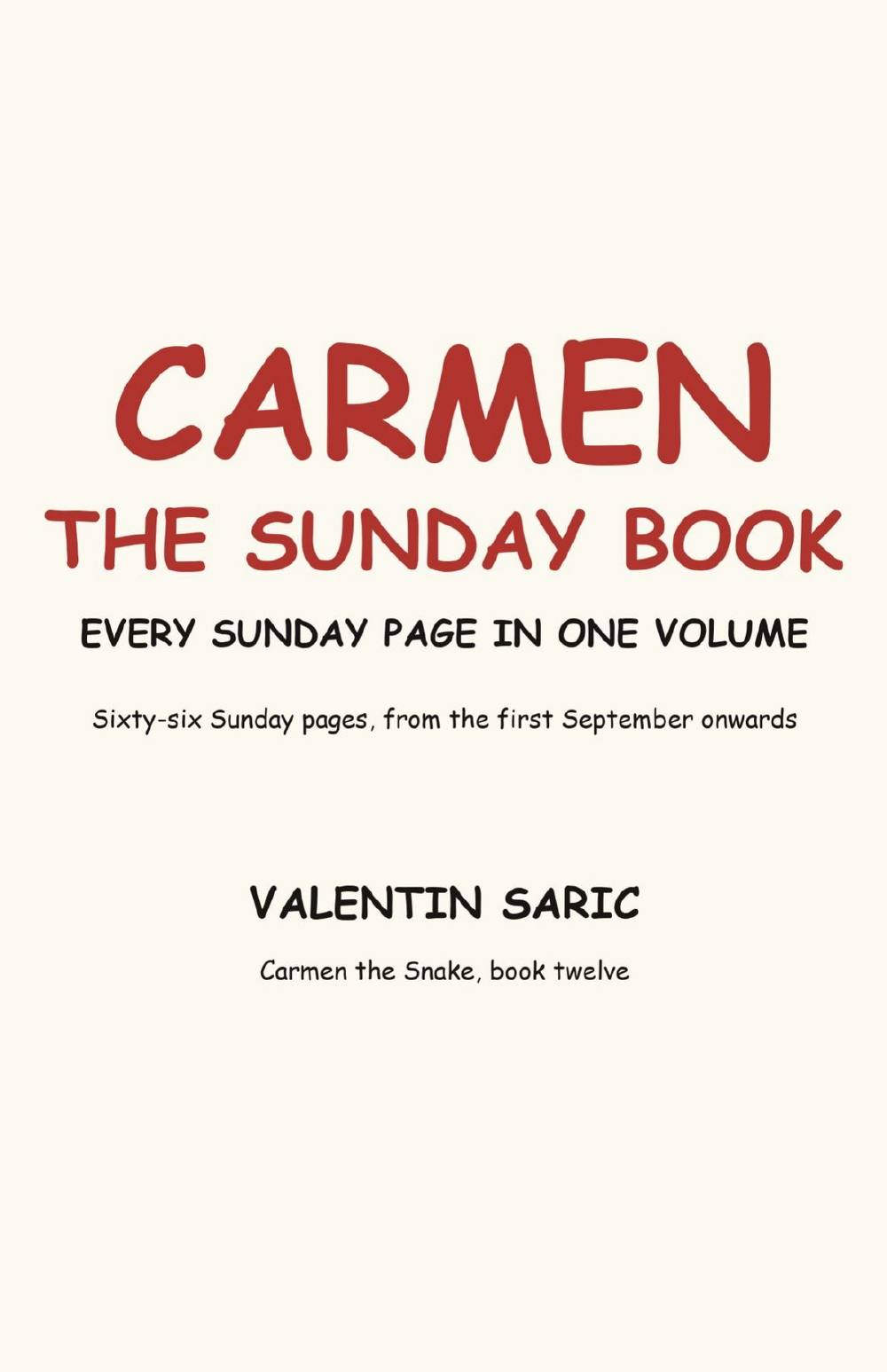Carmen: The Sunday Book: Every Sunday Page in One Volume, page 2