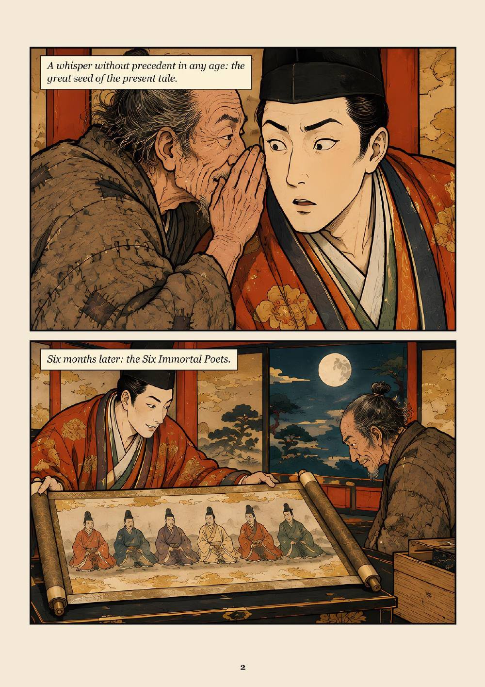 The Flight of the Great Roc - The God of Poverty and the Six Immortal Poets — A Graphic Novel, page 7
