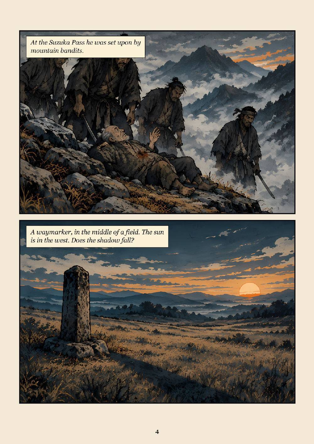 The Flight of the Great Roc - The God of Poverty and the Six Immortal Poets — A Graphic Novel, page 9