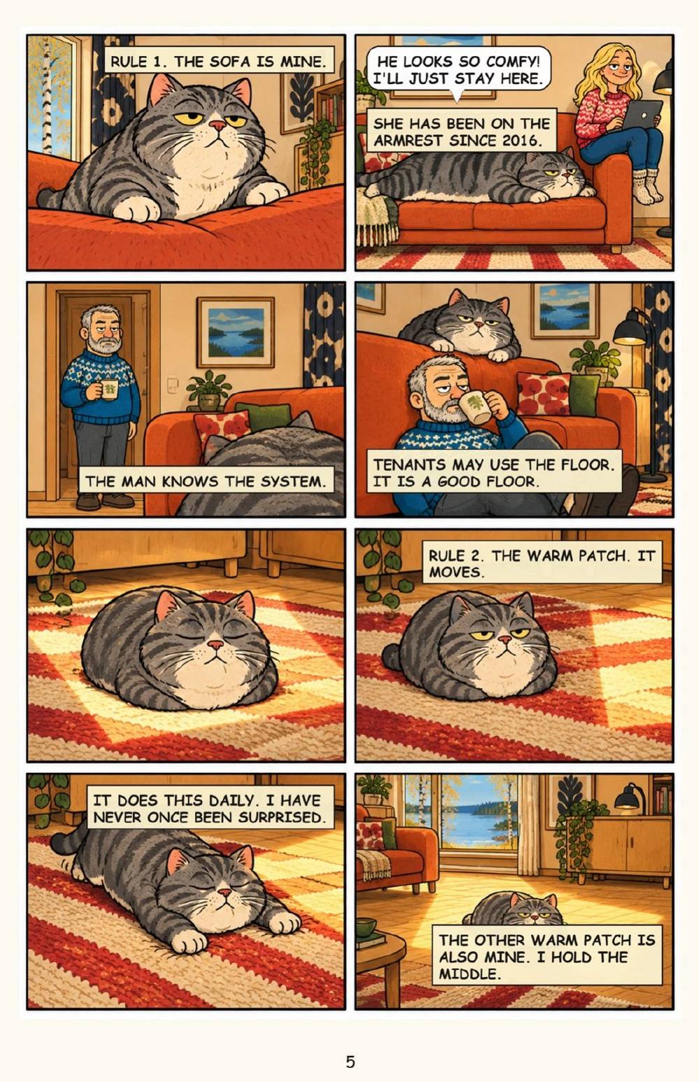 Nappi's Book of Rules: The Flat, as Explained by the Cat, page 5