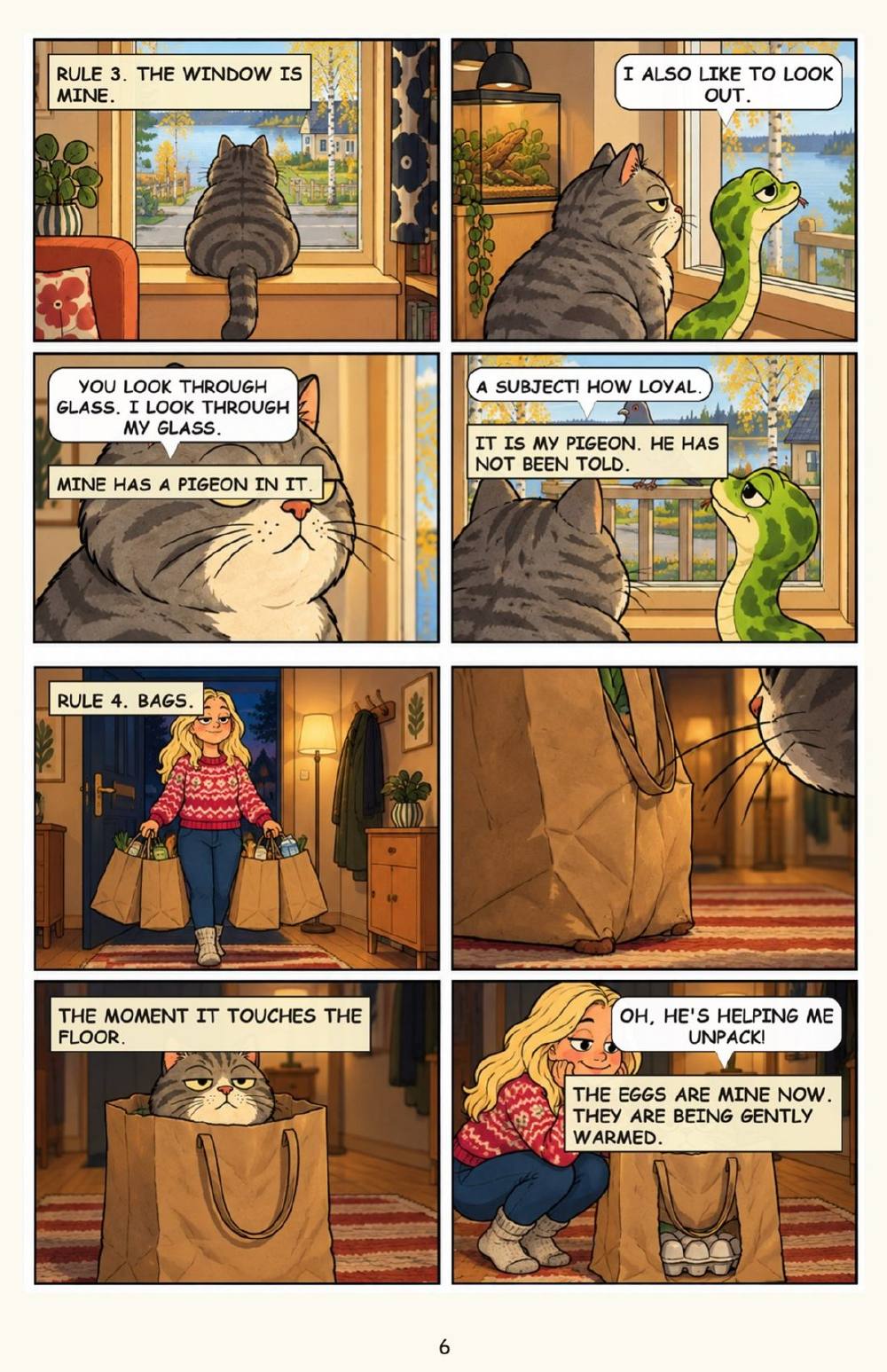Nappi's Book of Rules: The Flat, as Explained by the Cat, page 6