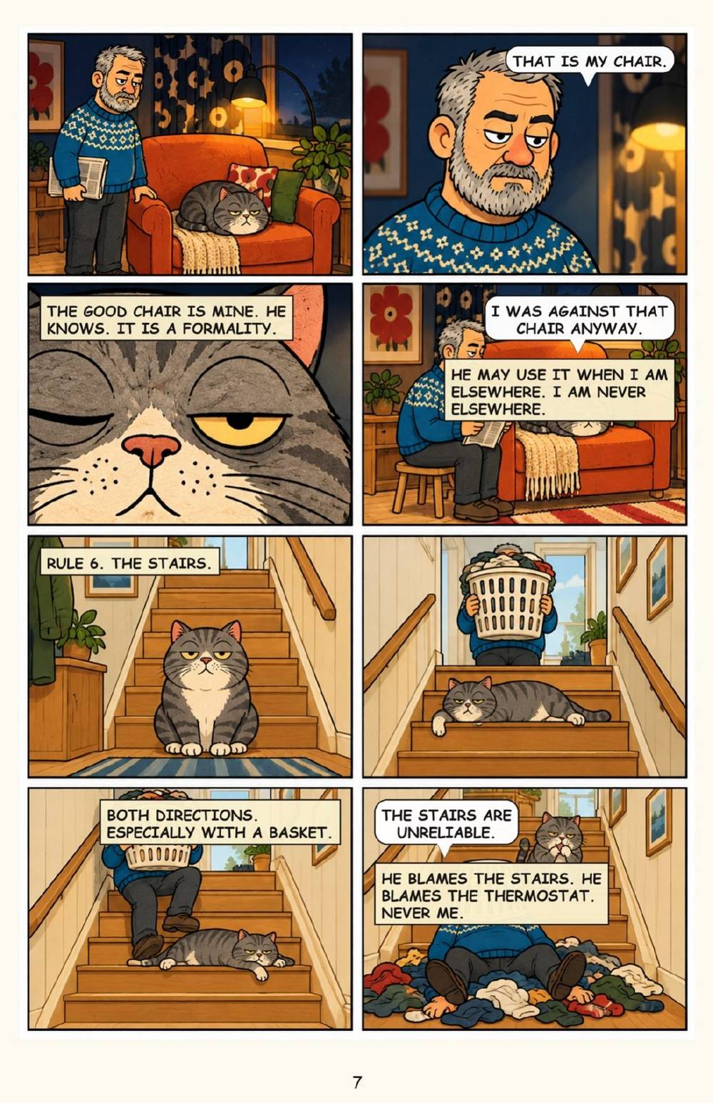 Nappi's Book of Rules: The Flat, as Explained by the Cat, page 7