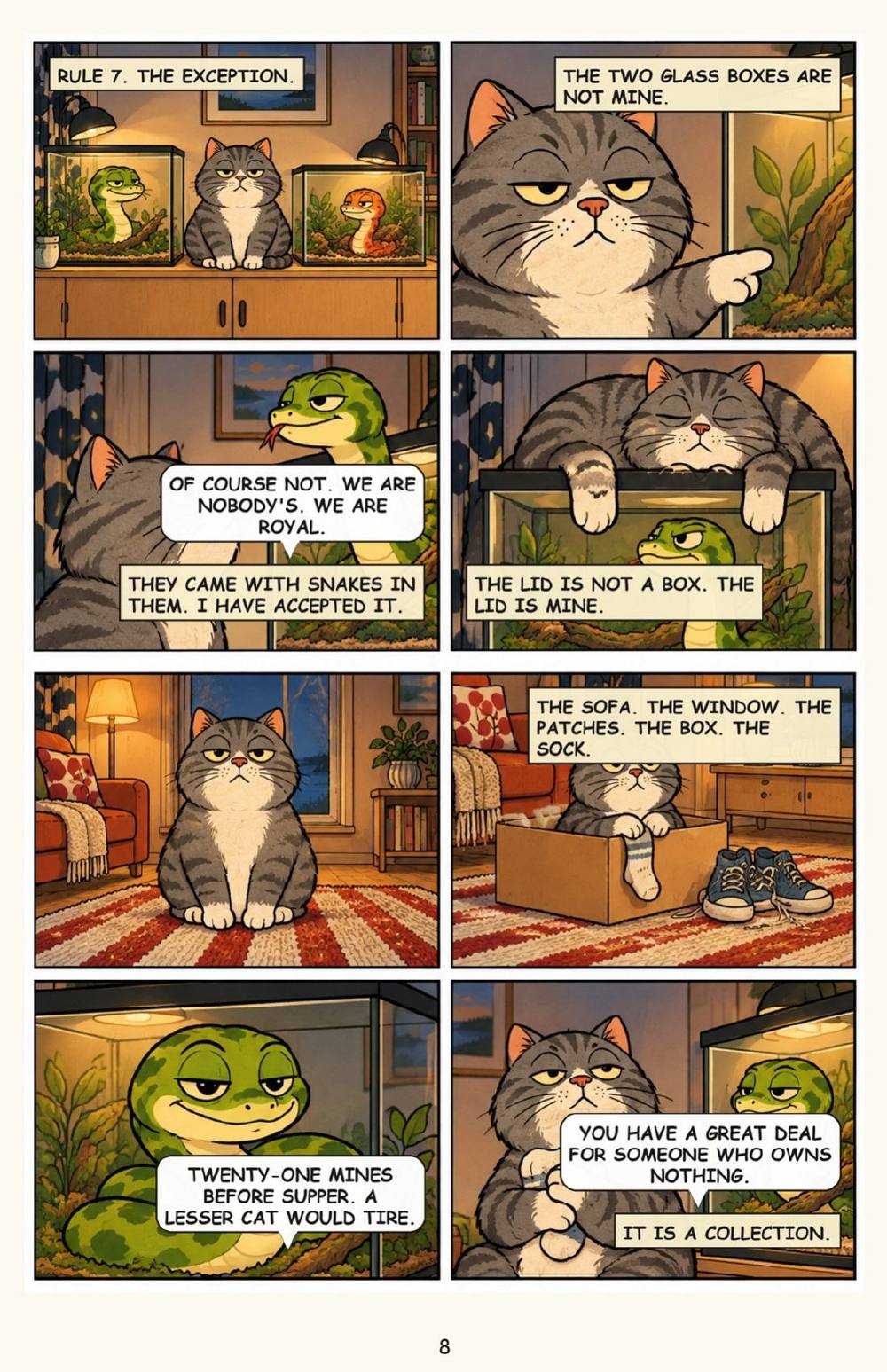 Nappi's Book of Rules: The Flat, as Explained by the Cat, page 8