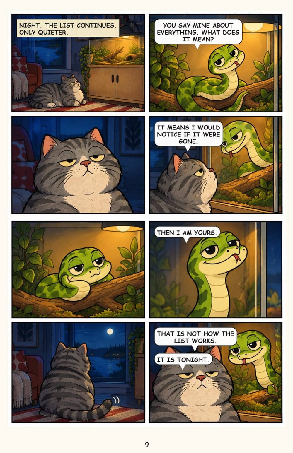 Nappi's Book of Rules: The Flat, as Explained by the Cat, page 9