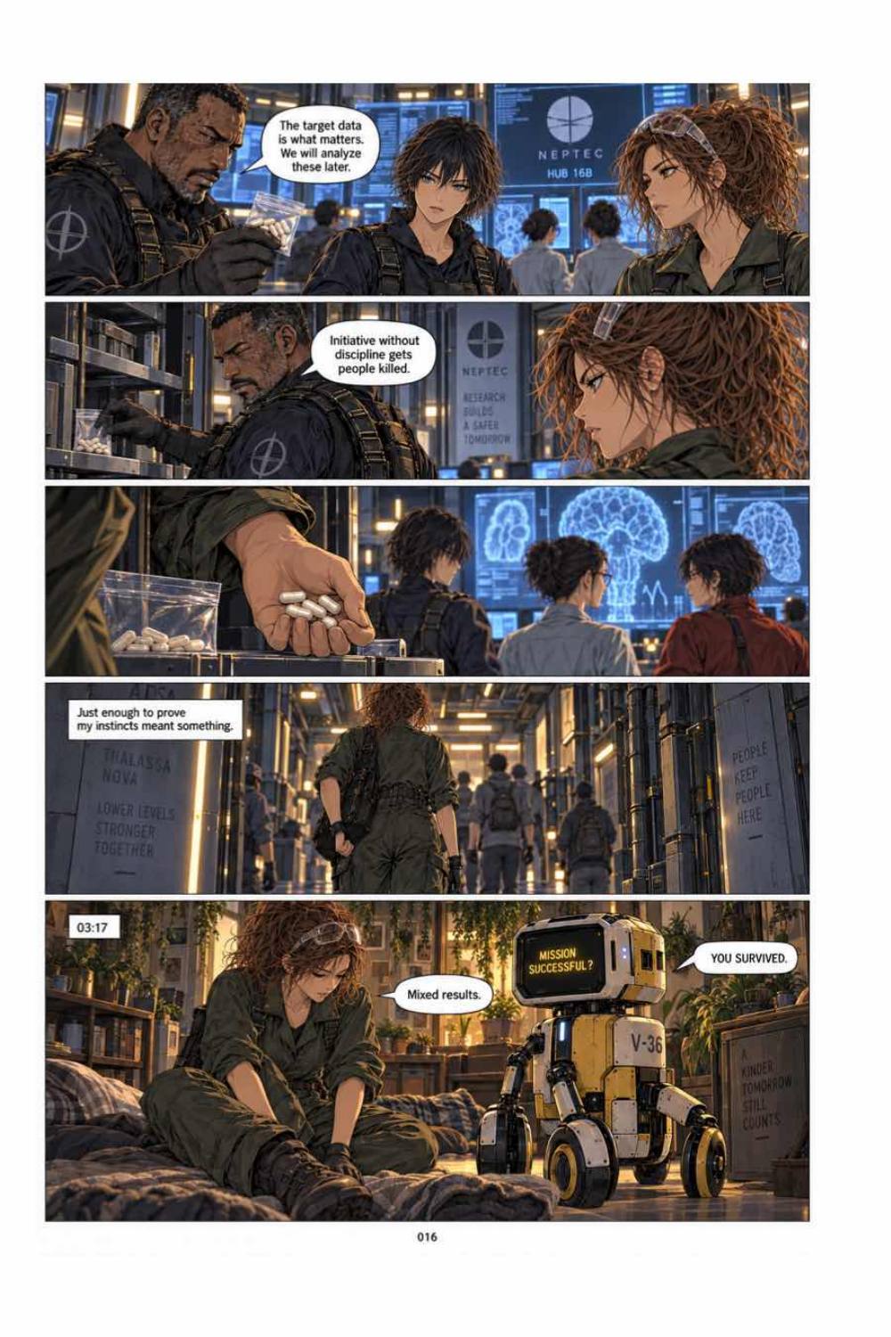 Poison Snow White and the Perceptionists of Thalassa Nova, page 19